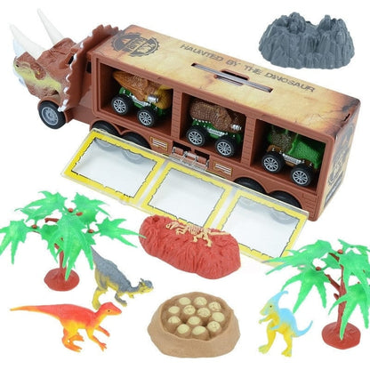 🦖⏰ RÉDUCTION TEMPORAIRE DE 50 % – Dinosaur Musical Transporter | Transporter des dinosaures, jouer et découvrir la musique