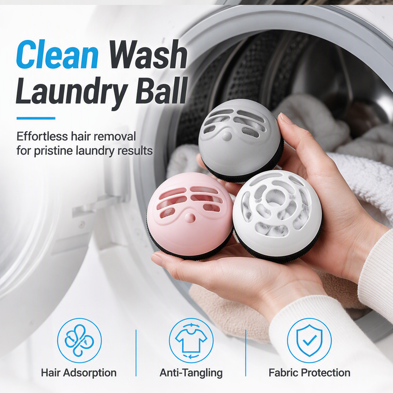 🔥 50 % de réduction ! Balai anti-peluches et boule de lavage 2-en-1 pour lave-linge