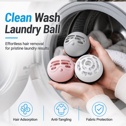🔥 50 % de réduction ! Balai anti-peluches et boule de lavage 2-en-1 pour lave-linge