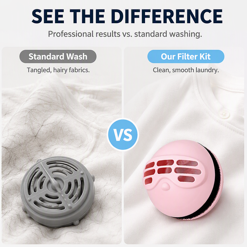 🔥 50 % de réduction ! Balai anti-peluches et boule de lavage 2-en-1 pour lave-linge