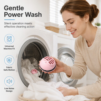 🔥 50 % de réduction ! Balai anti-peluches et boule de lavage 2-en-1 pour lave-linge