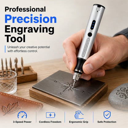 ⏳Offre spéciale à durée limitée⏰Mini stylo graveur électrique sans fil – Outil de gravure de précision portable