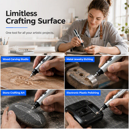 ⏳Offre spéciale à durée limitée⏰Mini stylo graveur électrique sans fil – Outil de gravure de précision portable