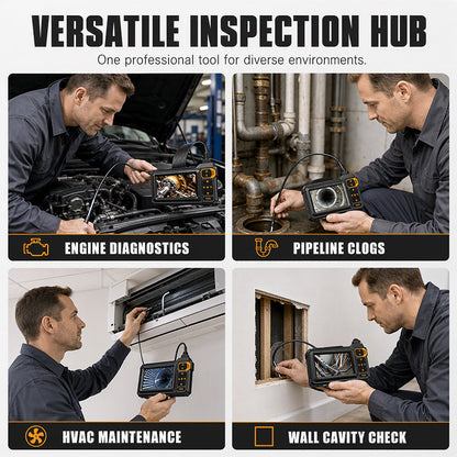🔍 OFFRE LIMITÉE -50 % ! ⚡Endoscope d'inspection HD – Écran IPS, sonde étanche IP67 ✨