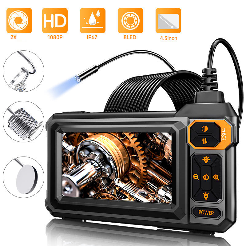 🔍 OFFRE LIMITÉE -50 % ! ⚡Endoscope d'inspection HD – Écran IPS, sonde étanche IP67 ✨