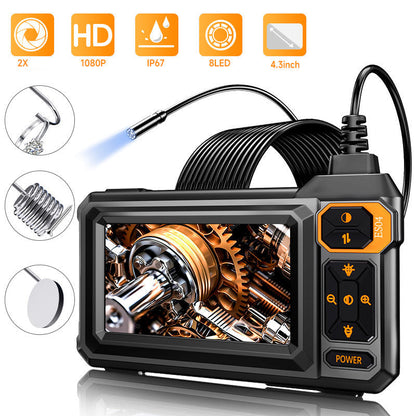 🔍 OFFRE LIMITÉE -50 % ! ⚡Endoscope d'inspection HD – Écran IPS, sonde étanche IP67 ✨
