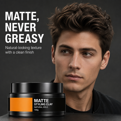 Pâte coiffante pour homme, fixation forte et texture légère