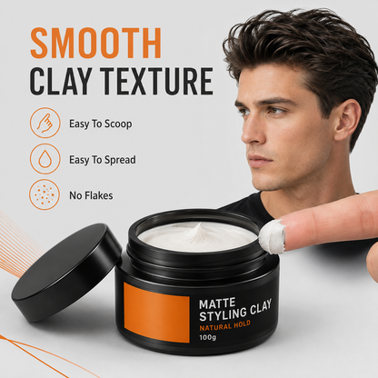 Pâte coiffante pour homme, fixation forte et texture légère