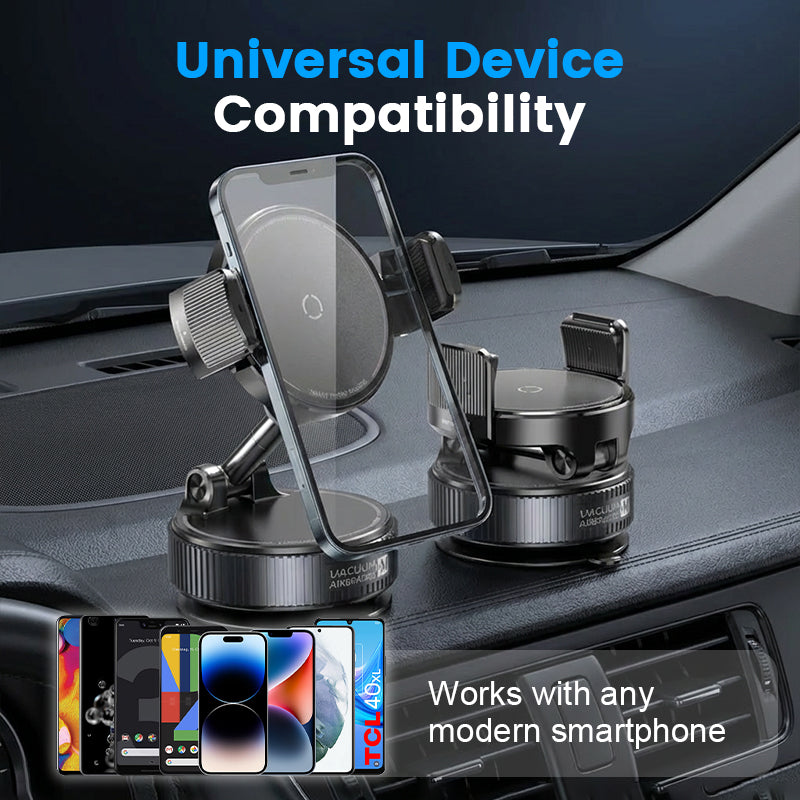 🚗 50% DE RÉDUCTION ! 🧲 Support Voiture Magnétique Réglable avec Base à Ventouse – Aimants N55 Puissants, Rotation 1080° & Fixation Instantanée – Compatible Universel avec Tous les Smartphones 📱
