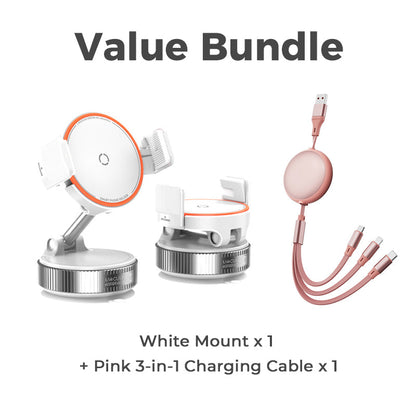 🚗 50% DE RÉDUCTION ! 🧲 Support Voiture Magnétique Réglable avec Base à Ventouse – Aimants N55 Puissants, Rotation 1080° & Fixation Instantanée – Compatible Universel avec Tous les Smartphones 📱