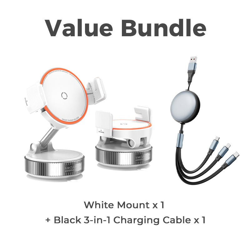 🚗 50% DE RÉDUCTION ! 🧲 Support Voiture Magnétique Réglable avec Base à Ventouse – Aimants N55 Puissants, Rotation 1080° & Fixation Instantanée – Compatible Universel avec Tous les Smartphones 📱