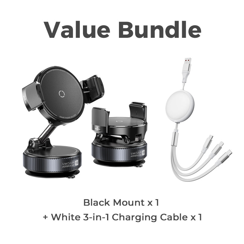 🚗 50% DE RÉDUCTION ! 🧲 Support Voiture Magnétique Réglable avec Base à Ventouse – Aimants N55 Puissants, Rotation 1080° & Fixation Instantanée – Compatible Universel avec Tous les Smartphones 📱