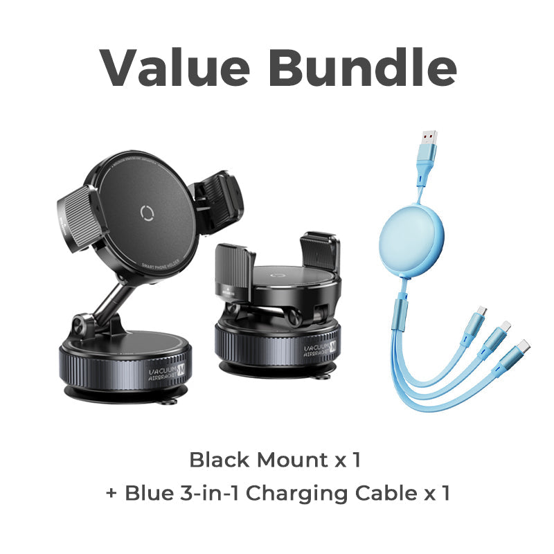 🚗 50% DE RÉDUCTION ! 🧲 Support Voiture Magnétique Réglable avec Base à Ventouse – Aimants N55 Puissants, Rotation 1080° & Fixation Instantanée – Compatible Universel avec Tous les Smartphones 📱