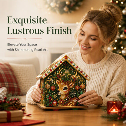 🔥 50% DE RÉDUCTION ! ✨Kit de peinture de Noël « Pearl Art » en 3D à réaliser soi-même