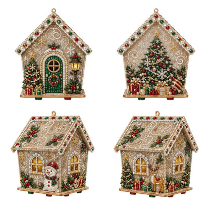 🔥 50% DE RÉDUCTION ! ✨Kit de peinture de Noël « Pearl Art » en 3D à réaliser soi-même