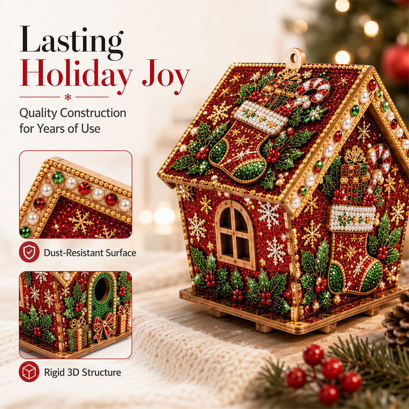 🔥 50% DE RÉDUCTION ! ✨Kit de peinture de Noël « Pearl Art » en 3D à réaliser soi-même