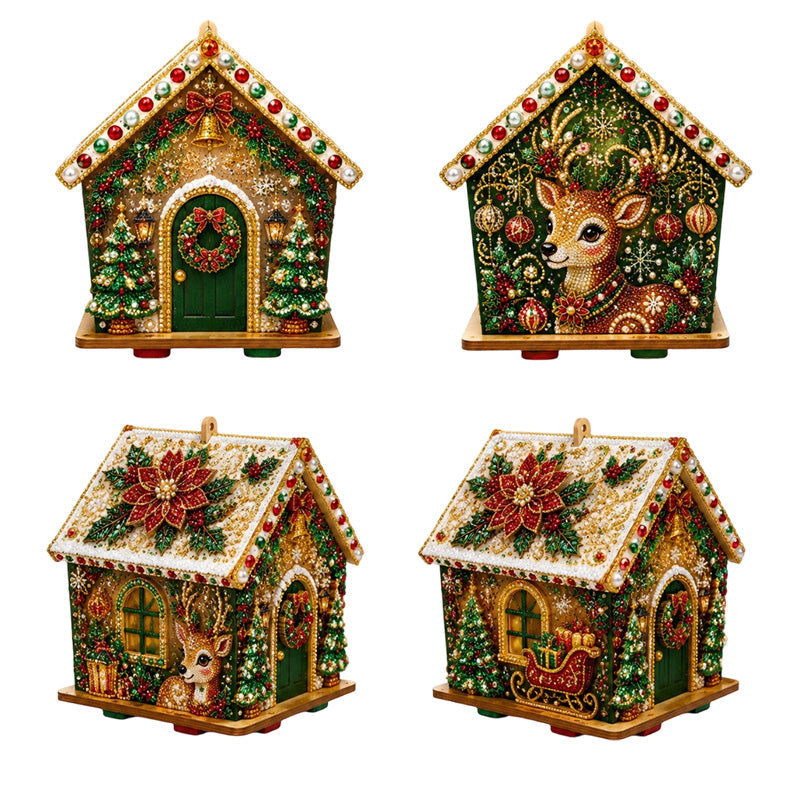 🔥 50% DE RÉDUCTION ! ✨Kit de peinture de Noël « Pearl Art » en 3D à réaliser soi-même