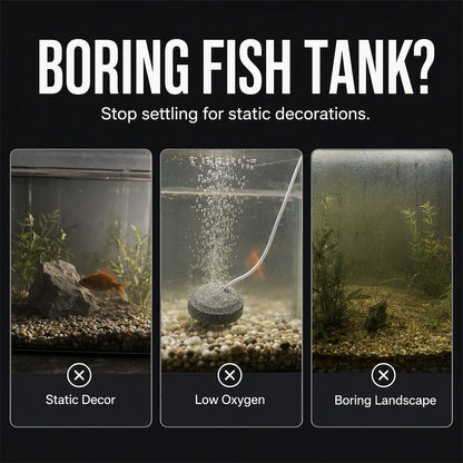 ⏳🔥50 % DE RÉDUCTION POUR UNE DURÉE LIMITÉE ! ⏰💧Bubbler pour aquarium « Squelette dansant »💀