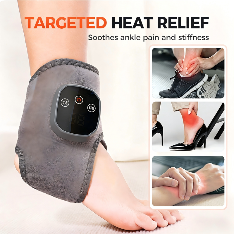 Appareil de massage portable pour la cheville avec fonction chaleur et vibration