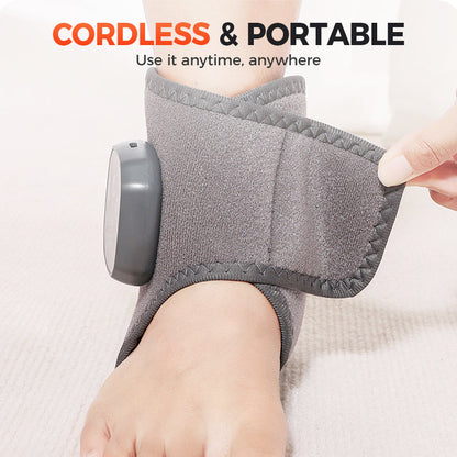 Appareil de massage portable pour la cheville avec fonction chaleur et vibration