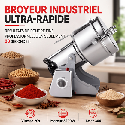 ☕⚡ Moulin électrique ultra-rapide à grande vitesse – Design ultra-fin, mouture fine et rapide, compact et puissant pour café, épices et céréales 🌿