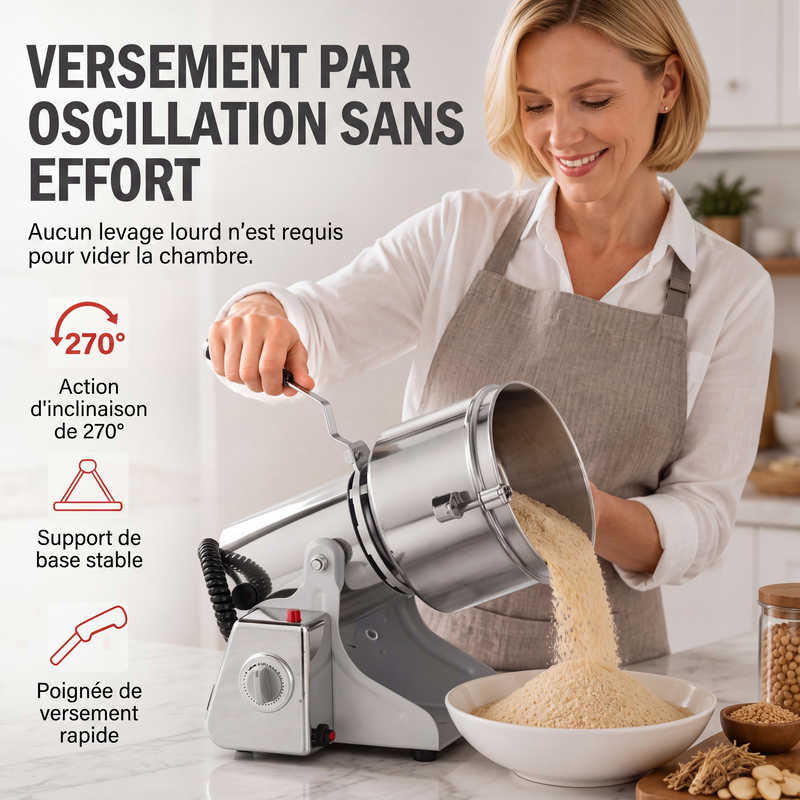 ☕⚡ Moulin électrique ultra-rapide à grande vitesse – Design ultra-fin, mouture fine et rapide, compact et puissant pour café, épices et céréales 🌿