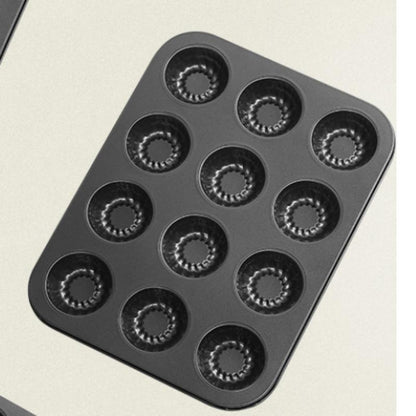 Mini-moule à gâteau Bundt antiadhésif à plusieurs cavités
