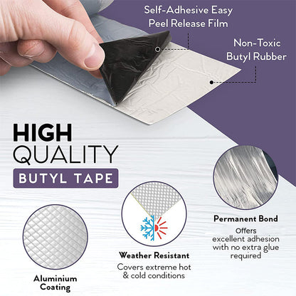💧🛡️ Bande d'Étanchéité Butyle en Aluminium – Colmatage Immédiat, Étanche et Résistant aux Intempéries