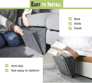 Rangez votre table de chevet en un clin d'œil ! Rangement coulissant sans outil