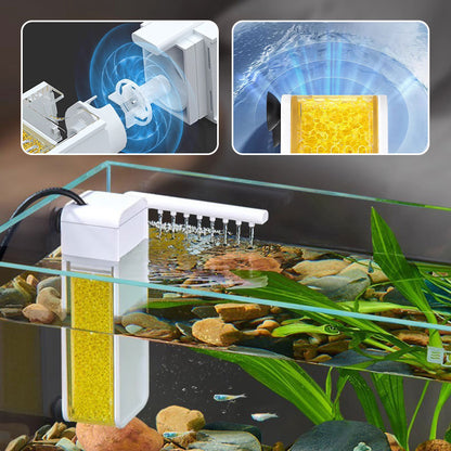 🔥 50% DE RÉDUCTION ! ✨Mini filtre multifonctionnel pour petit aquarium