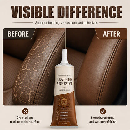 👜 56 % DE RÉDUCTION MAINTENANT ! Colle de réparation pour cuir en formule transparente et flexible – Collage et renforcement 2 en 1, recolle sacs, chaussures et canapés sans durcir ni laisser de traces