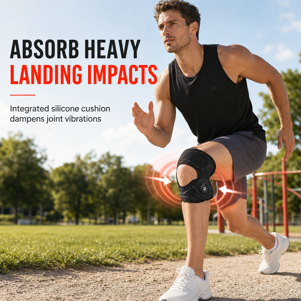 ⏰PROMO LIMITÉE -50%✨Sangle de maintien rotulien🏃Réduit la pression du tendon, parfait pour course et randonnée