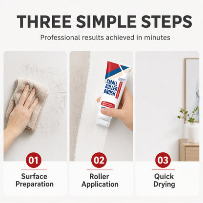 🔥PROMO 60% ! Pâte de réparation murale imperméable 🧱 Avec rouleau intégré, réparation facile sans outils supplémentaires ✨🖌️