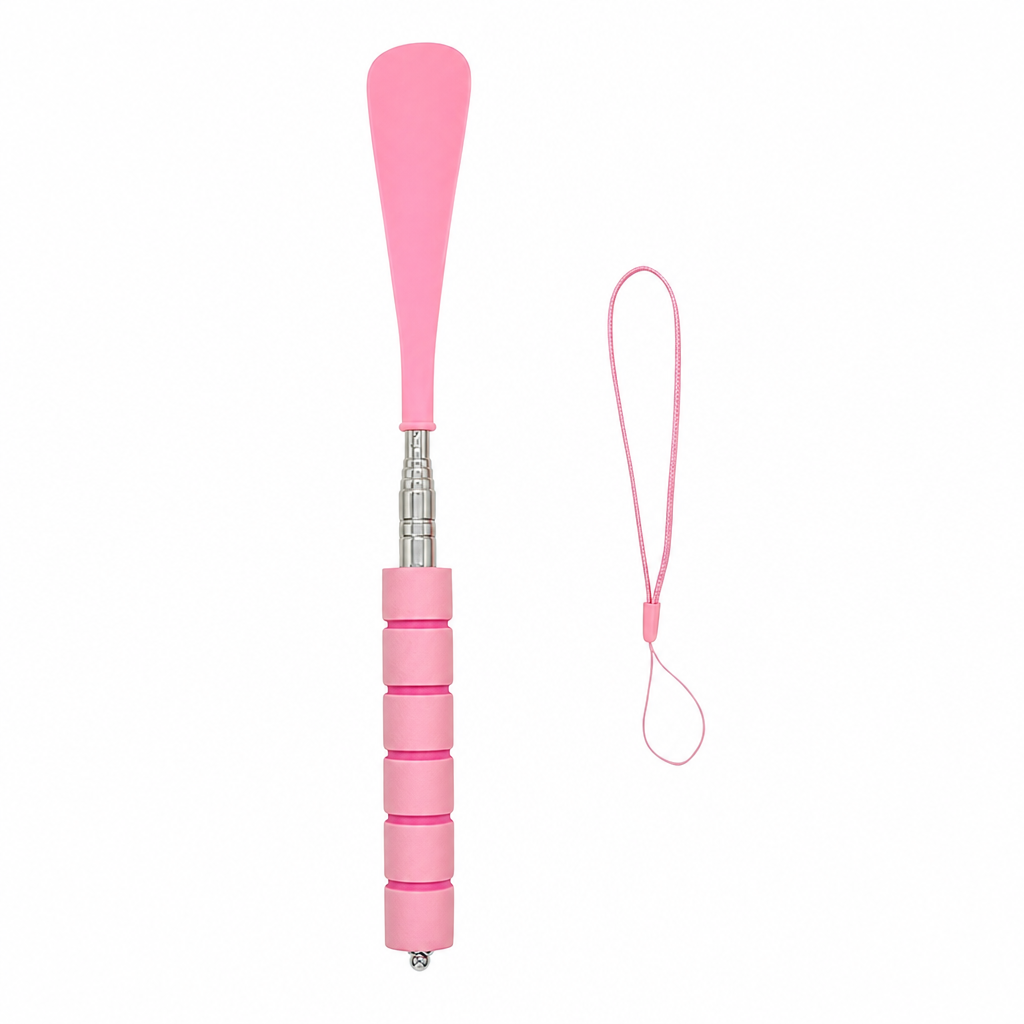 👟 50% DE RÉDUCTION! 🦯 Chausse-pied télescopique – Inox, long manche & pratique ✨
