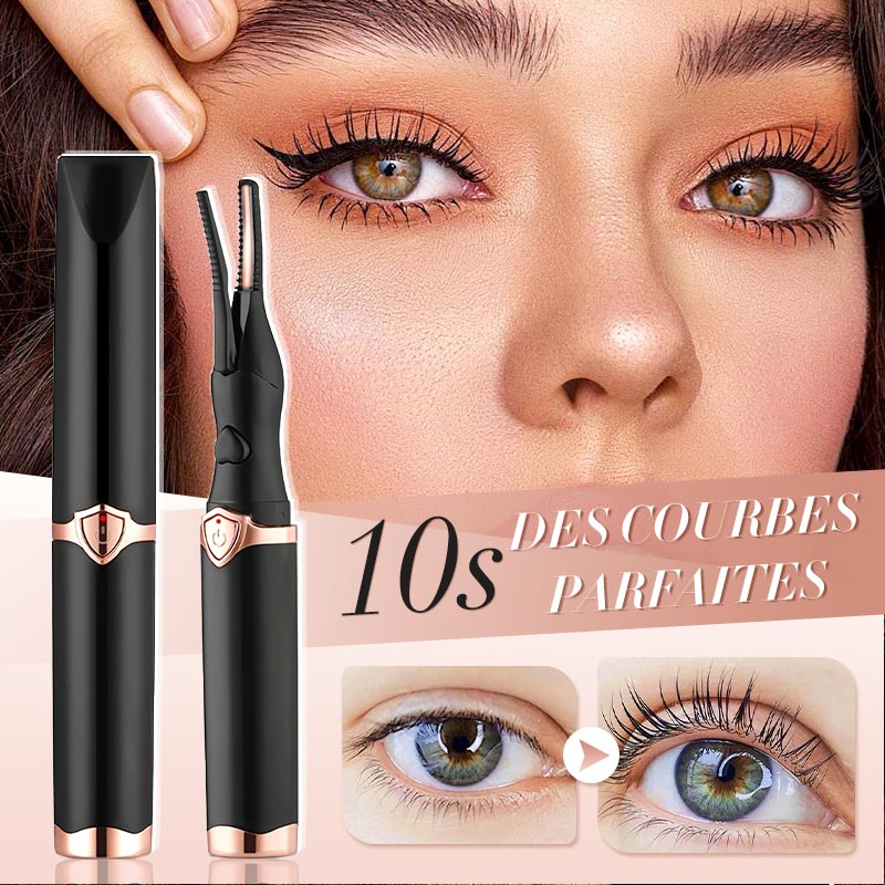 🔥👁️ Recourbe-cils chauffant électrique – Mini recourbe-cils portable rechargeable pour un relevé et une courbure longue durée 💕