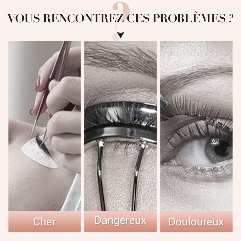 🔥👁️ Recourbe-cils chauffant électrique – Mini recourbe-cils portable rechargeable pour un relevé et une courbure longue durée 💕