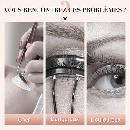 🔥👁️ Recourbe-cils chauffant électrique – Mini recourbe-cils portable rechargeable pour un relevé et une courbure longue durée 💕