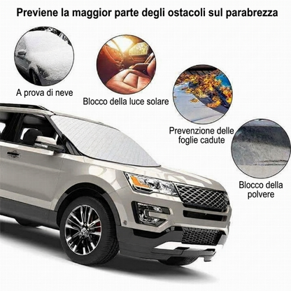 🚗☀️❄️ Protection du pare-brise contre le soleil et la neige – Universelle, qualité haut de gamme ✨