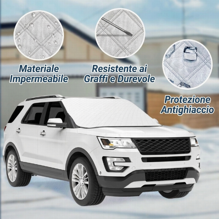 🚗☀️❄️ Protection du pare-brise contre le soleil et la neige – Universelle, qualité haut de gamme ✨