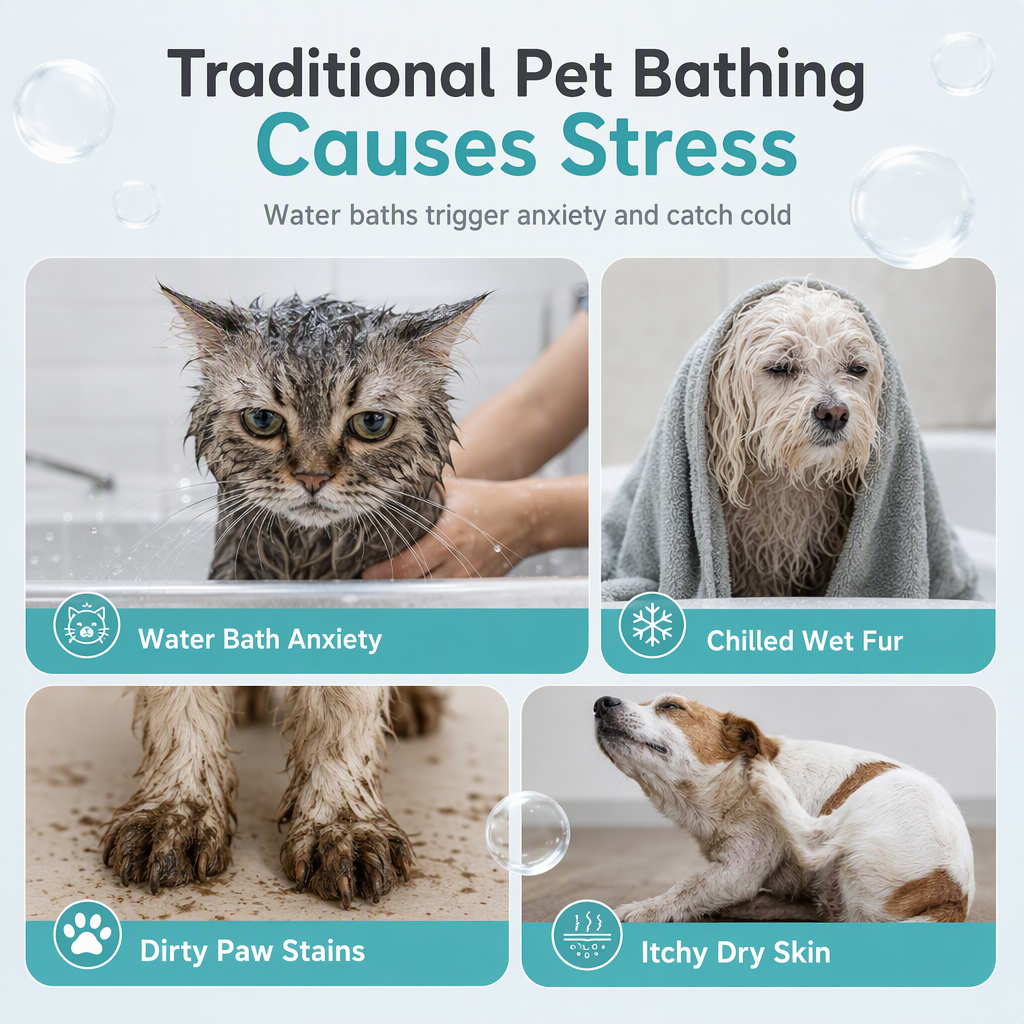 🥳VENTE FLASH 2026 -70% !💞50K+ VENDUS !🐶Rafraîchissez vos animaux instantanément ! Mousse Nettoyante Sans Rinçage et Sans Eau pour Animaux