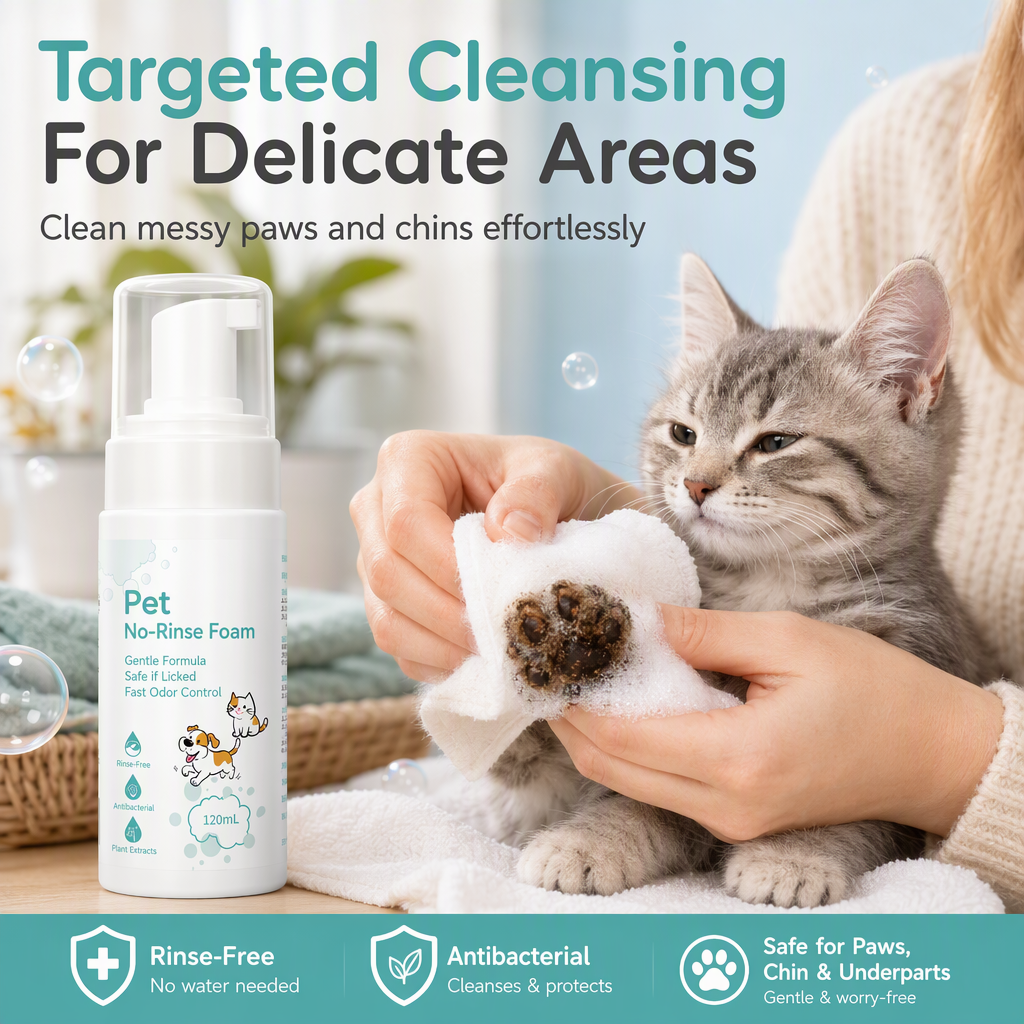 🥳VENTE FLASH 2026 -70% !💞50K+ VENDUS !🐶Rafraîchissez vos animaux instantanément ! Mousse Nettoyante Sans Rinçage et Sans Eau pour Animaux
