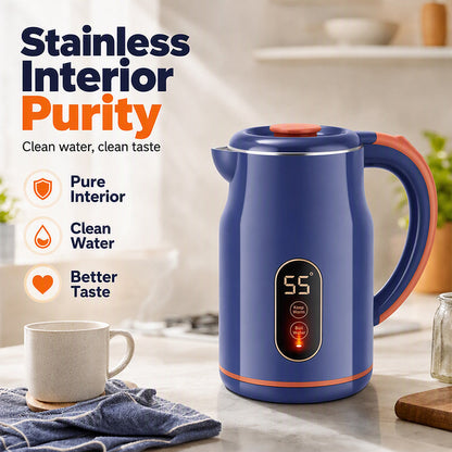 ☕️50 % DE RÉDUCTION♨️Bouilloire électrique avec contrôle intelligent de la température, maintient la température souhaitée💧