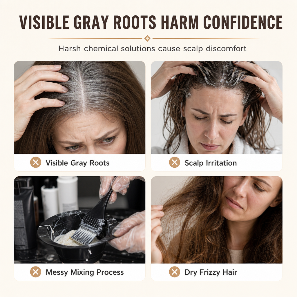 Shampoing colorant 3 en 1 aux herbes
