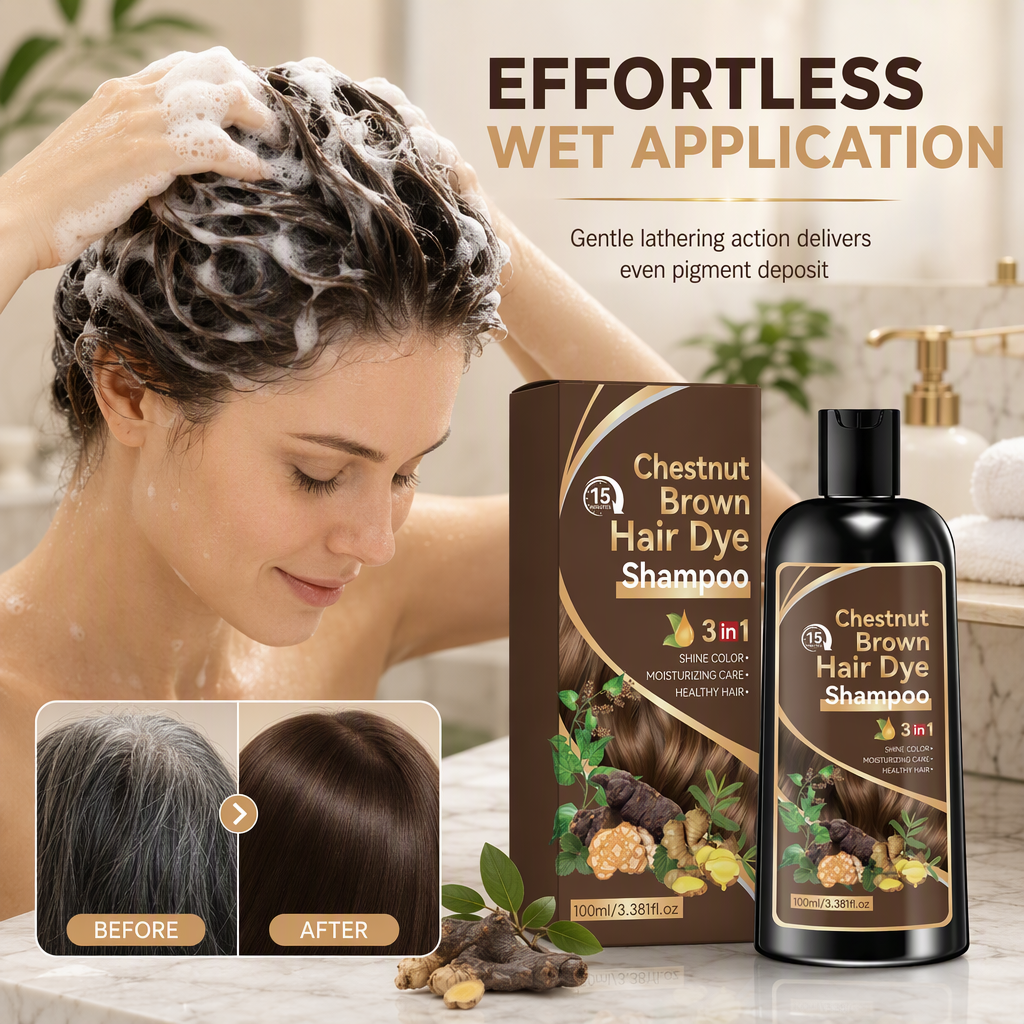 Shampoing colorant 3 en 1 aux herbes
