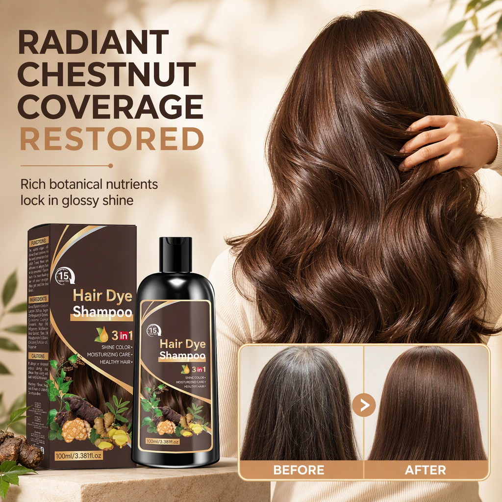 Shampoing colorant 3 en 1 aux herbes