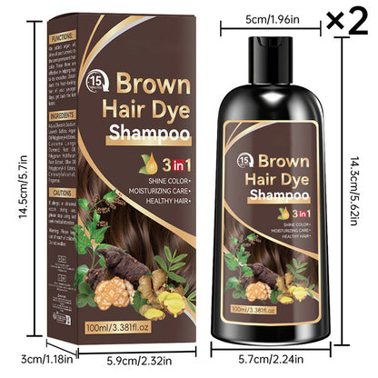 Shampoing colorant 3 en 1 aux herbes