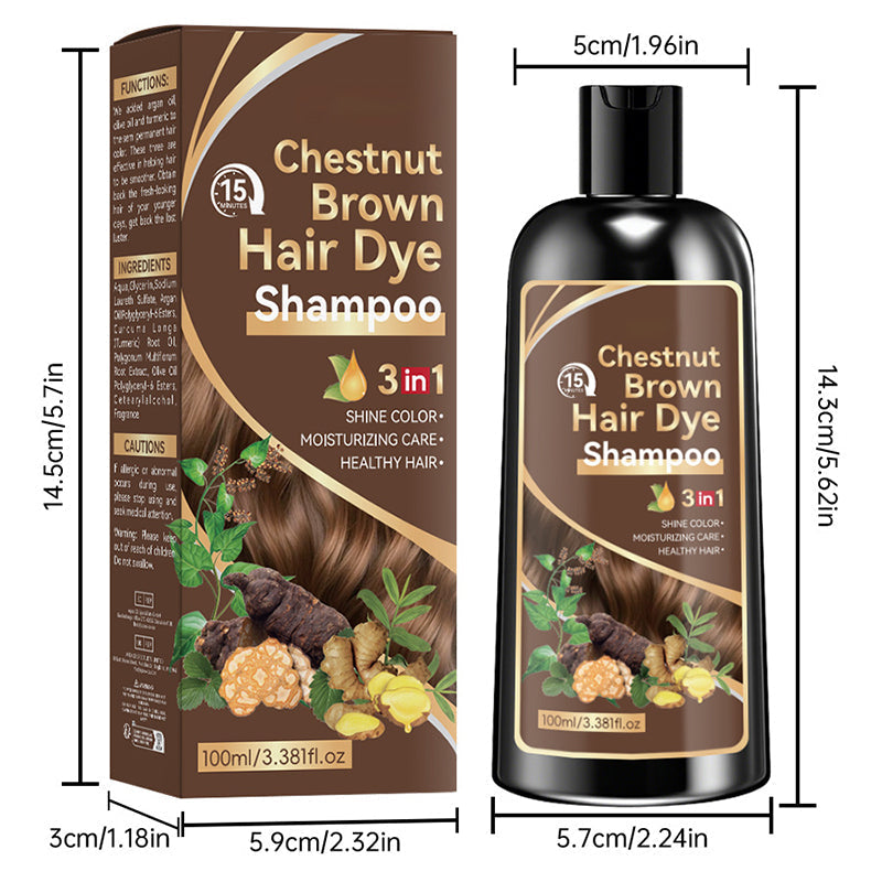 Shampoing colorant 3 en 1 aux herbes