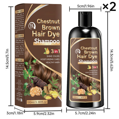 Shampoing colorant 3 en 1 aux herbes
