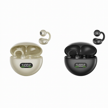 👂 Écouteurs Bluetooth à clip auriculaire ouvert – confort toute la journée, son immersif, limitation des fuites sonores, batterie de 8 à 10 heures, commande tactile. Sans douleur auditive ! 🔋