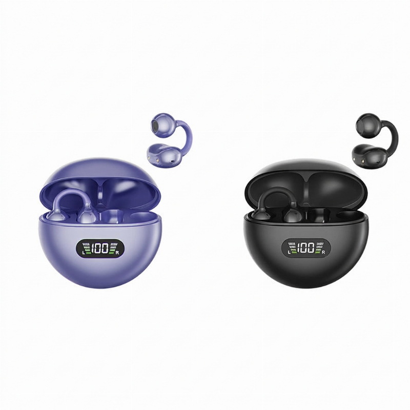 👂 Écouteurs Bluetooth à clip auriculaire ouvert – confort toute la journée, son immersif, limitation des fuites sonores, batterie de 8 à 10 heures, commande tactile. Sans douleur auditive ! 🔋